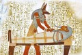 God and mummy totem primitive art original